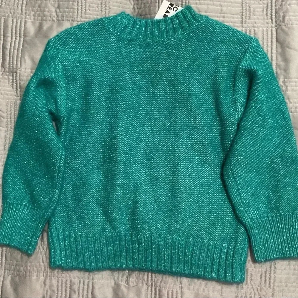 Epic Threads Little Girl Blueish (Ocean Pine) Cable Knit Soft Sweater. Size 3T